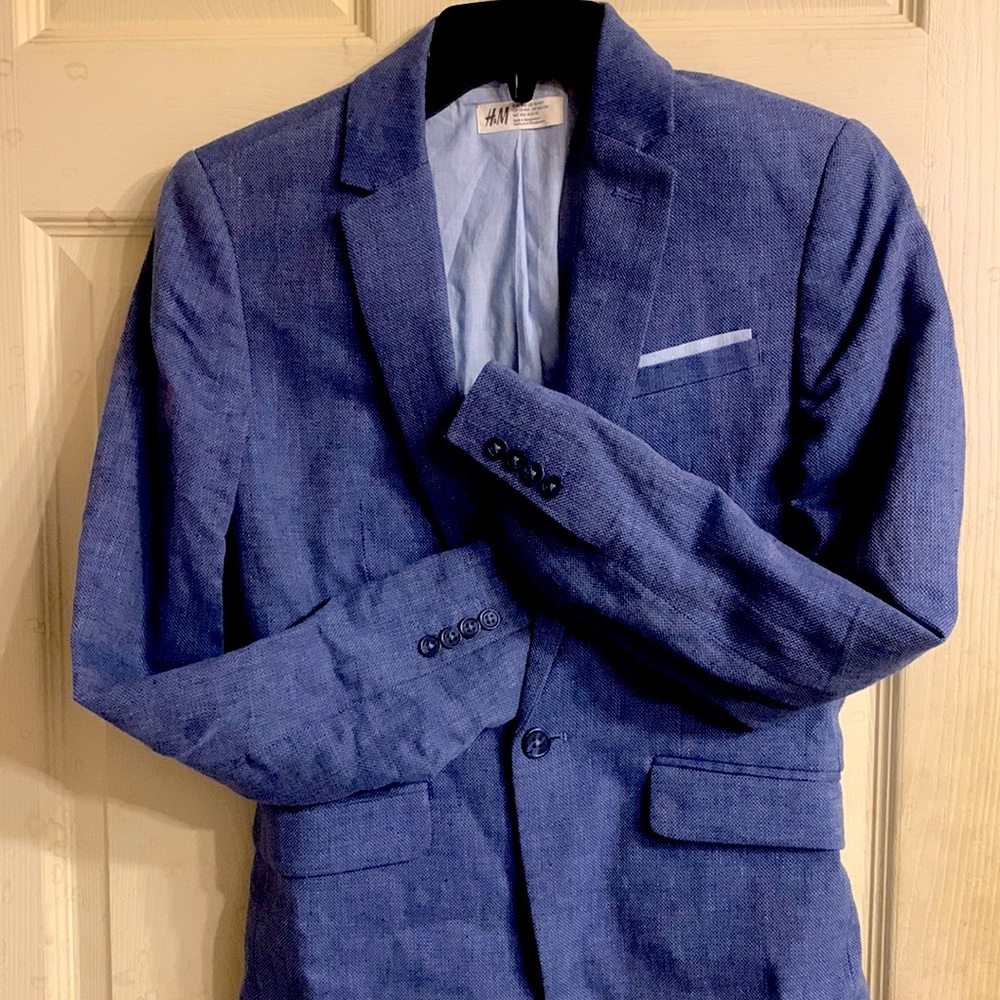 H&M Blazer, Blue Boys size 13-14y